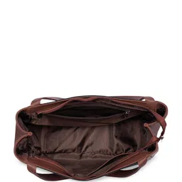 ZOUK Ethnic Motifs Printed Structured Jute Shoulder Bag image 5