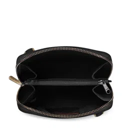 DailyObjects Leather Structured Sling Bag with Zip Wallet image 4