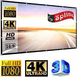 Royality Royality 82 inch Projector Screen,4K HD 16:9 Portable Video Projector Screen Foldable Anti-Crease Indoor Outdoor Projection Screen for Home, Office, Classroom (72" Inch (W) x 40.5" Inch (H)) Projector Screen (Width 182.88 cm x 104.14 cm Height)-image-76