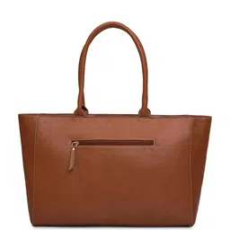 KLEIO Colourblocked Oversized Structured Vegan Shoulder Bag image 5
