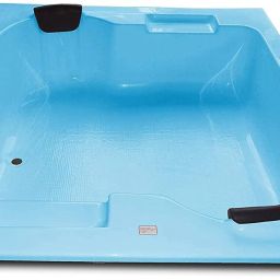 Innovation 6 Feet Acrylic Fixed Bathtub - Cyan Blue Alcove Bathtub-image-68
