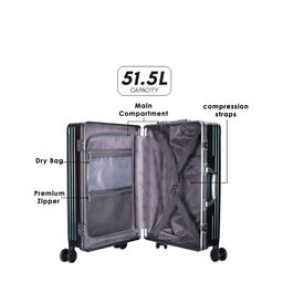 THE CLOWNFISH Medium Hard Case Trolley Suitcase image 4