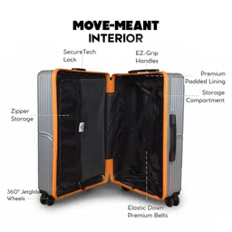MOVE-MEANT Glide Hard-Sided Compression Straps Medium Trolley Bag image 4