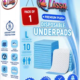 PREMIUM PLUS Unisex Disposable and Anti Leak Underpads - 90x60CM - Pack of 1 Adult Diapers - L-image-34