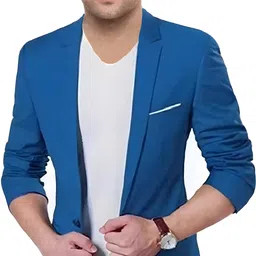 darbar in Men Solid Single Breasted Casual, Formal, Party, Festive & Wedding Blazer-picture-4