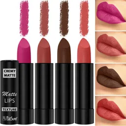 ForSure Set of 4 Cremy Matte Long Lasting & Lightweight Lipstick - Shades 67-71-73-93-40