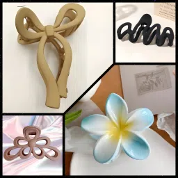 Multi Design Hair Claw Clip Clutcher Accessories Combo For Women Hair Claw-image-76