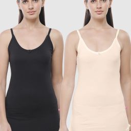 Women Black, Beige Camisole-image-23