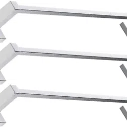 TOWEL ROD SQUARE SHAPE 24 INCHES (2FEET) SET OF 3 SILVER Towel Holder-image-21