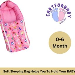 Baby Cotton Bedding and Carrying Sleeping Bag Sleeping Bag( 0 to 6 months baby) Baby Cotton Bedding and Carrying Sleeping Bag Sleeping Bag SELF-19