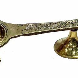 Kapoor Aarti Brass Diya / Kapur Dhoop Diva for Pooja Brass Table Diya Brass Table Diya-image-69