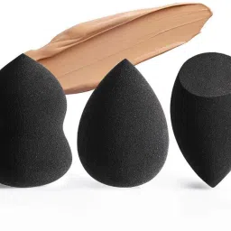 Make up Sponge Puff (Colour May Vary) Set of 3 (BLNDR1001)-image-35