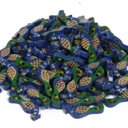 Wooden Peacock Beads (3.5 cm) Used for Art and Crafts Pack of 50-24