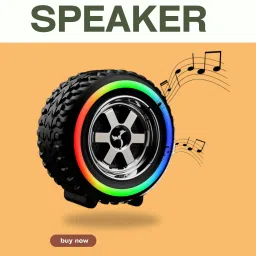 Clairbell DJ BOX Tyre Bluetooth Speaker Powerful Sound,Indoor &Outdoor with RGB LightXO47 12 W Bluetooth Party Speaker-image-63