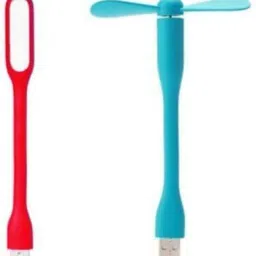 menaso Set of 1 Light + Fan Portable & Flexible USB Fan, USB Light Compatible with Any USB Port Like Laptop/Computer/Power Bank Led Light Usb Light, Usb Fan -022 USB Fan, Led Light-picture-15