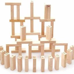 bhvmey Tumbling Tower Wooden Block Stacking Game image 3