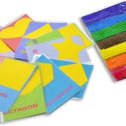 projectsforschool 3 in 1 clay cards, shape, numbers and alphabets, 3 games in 1 image 5