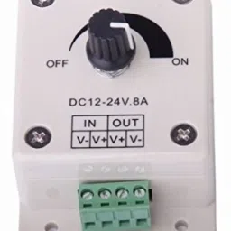 trp traders 12V-24V 8A LED Light Dimmer Brightness Adjustable Control Controller,Power Saver Pack of 2 8 A Step Dimmer image 2