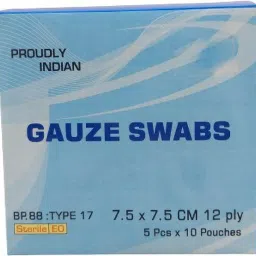 Sterile Gauze Swab 7.5 X 7.5 cm 12 ply | PACK OF 50 counts Sterile Gauge Roll-image-11