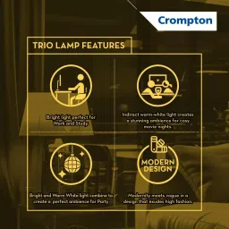 crompton 12 W Color Changing Round B22 LED Bulb image 3