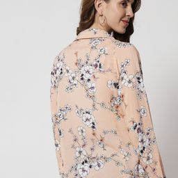 TANDUL Floral Printed Open Front Shrug image 5