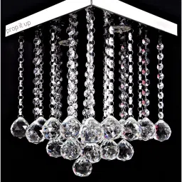 prop it up Crystal Square Shape Small Size led Chandelier for Celling Chandelier Ceiling Lamp image 4