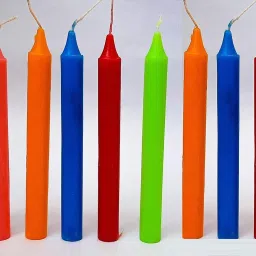 Multicolored Taper Candles, Multicolour Stick Candles, Multicolour Spell Candles, Multicolour Household Candles (Pack of 10 Pcs) (5 INCH, 14mm) (Multicolour) Candle-image-67