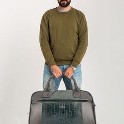 THE CLOWNFISH Textured Duffle Bag image 5