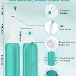 Portable bidet, Jet Spray for Toilet | Retractable, 2 angled Nozzles NI342 Manual Bidets-image-39
