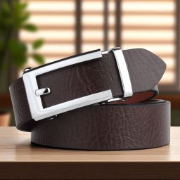 Men Formal Brown Genuine Leather Belt-image-23