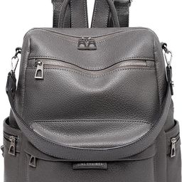houseofcommon Medium 25 L Laptop Backpack Backpack Purse for Women Convertible 25L Travel Vintage PU Leather Shoulder Bag-picture-27