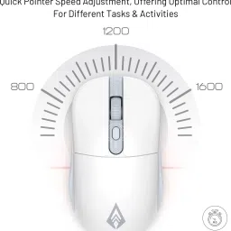 Archer Tech Lab Precision 100 Wireless Mouse: Ergonomic, 3 DPI settings, 10M range, lightweight. Wireless Ergonomic Optical Gaming Mouse image 4
