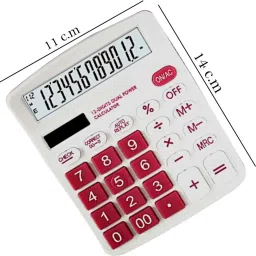 erty Real Solar Check&Correct Calculator High Quality 12 Digits Dual Power Calculator ot 612 BasicCalculator image 3