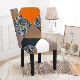 Polyester Abstract 1 Seater Chair Cover-image-67