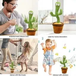 sonpal Dancing Cactus Toy - Interactive Plush with Lights, Singing, and Recording image 3