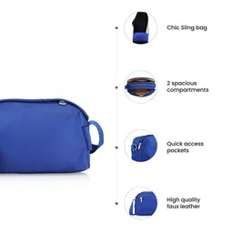 Fastrack Structured Synthetic Leather Sling Bag image 5