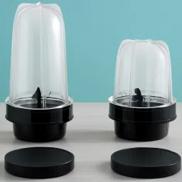 Set of 2 Bullet Nutri Jars (645 ML & 382 ML) – For Healthy Smoothies & Sambar Mixer Juicer Jar-image-75