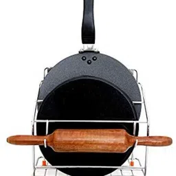 Chakla/Belan Kitchen Rack NAVYA Stainless Steel 100% Rust Free 4 in 1 Chakla belan Stand for Kitchen Steel-image-27