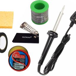 SOLDERING IRON 60W (BLACK) | SOLDERING PASTE FLUX | SOLDER WIRE | SOLDERING IRON STAND | SPONGE | HARDWARE TAPE | 60 W Simple-image-20