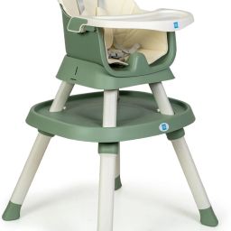 Little Scholar 5-in-1 Convertible Baby High Chair for Feeding, 0.5-3 Years Kids-image-108