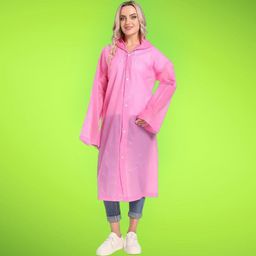 fashionon Solid Women Raincoat-picture-1