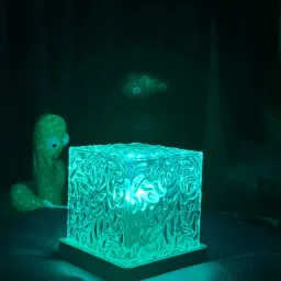 Halosphere Cube table Lamp - 16 Color Adjustable Crystal Projector Table Light Table Lamp-20