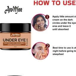 aromine Under Eye Cream For Bye Bye Dark Circles Reduces Eye Puffiness- image 5