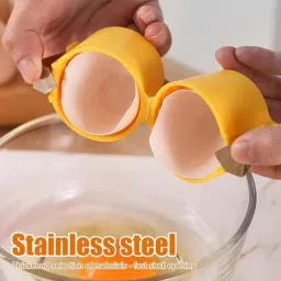 eggcrakker Handheld Egg Cracker & Separator Tool | No Mess | Compact Egg Cracker image 2