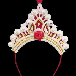 Solar Hair Band Bengali Annaprashan Mukut for baby Girl & Boy for Rice Ceremony Hair Band-image-0