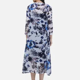 BAESD Floral Printed Open Front Longline Shrug image 4