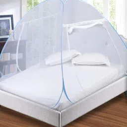 Cotton Kids Washable Poly Cotton Mosquito Net Foldable for Double/King Bed Machardani Mosquito Net-8