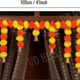 shyam sarkar Toran, Marigold Flowers Toran, Rajasthani Toran, Diwali Decoration items Toran image 5