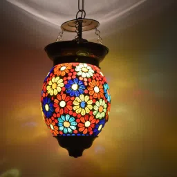 Handcrafted mosaic decorated glass hanging light Pendants Ceiling Lamp Pendants Ceiling Lamp-image-60