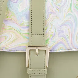 Metro Abstract Printed Oversized Structured Sling Bag image 5